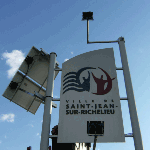 Solar sign board system